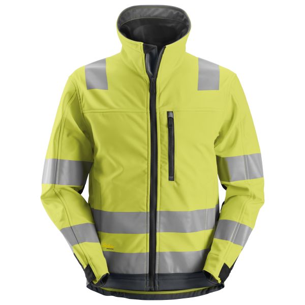 Softshelljakke Snickers 1230 AllroundWork varsel, gul XXL